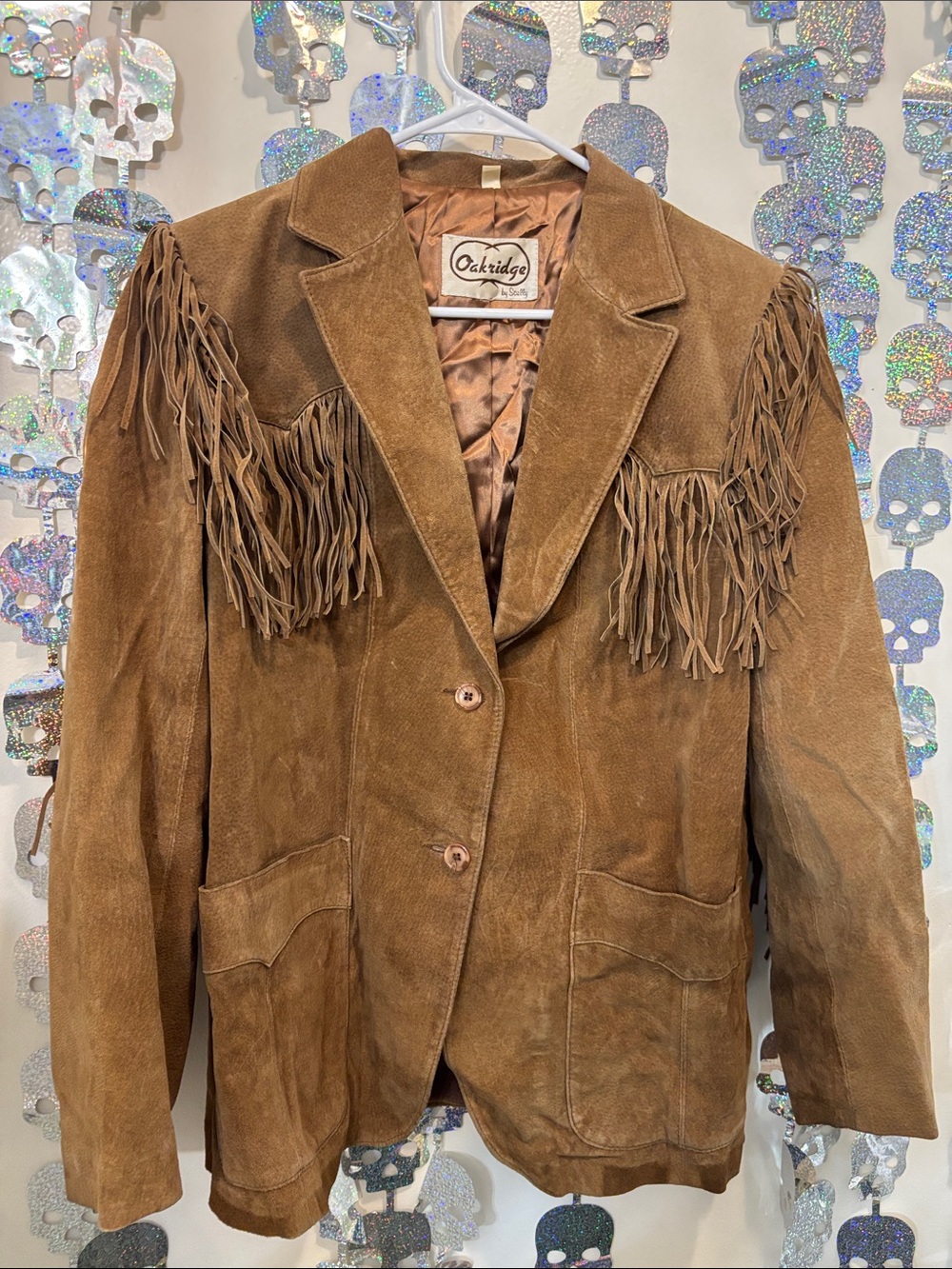 Women's Brown Suede Fringe Jacket